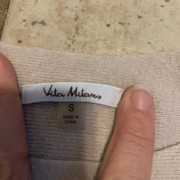 Vila Milano Cream Knit Sweater Size S - Picture 5 of 6